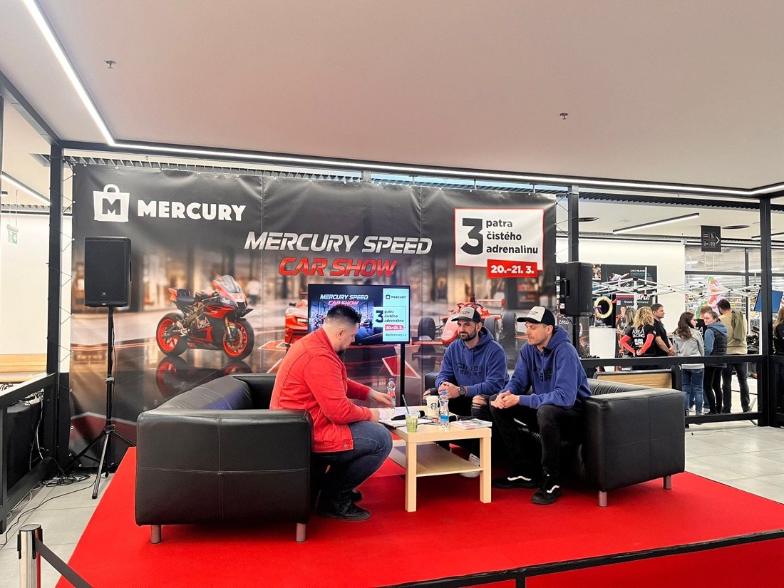 Prezentace týmu Pajdasport na firemní akci Mercury Speed Car Show